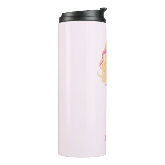 Adorable Pink Mermaid Thermosbecher (Nach links gedreht)