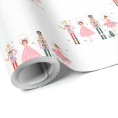 Adorable Pink Nutcracker Weihnachtsgeschenk Geschenkpapier (Rolleneckpunkt)