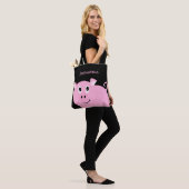 Adorable Pink Pig Personalisiert Sweet Little Pigg Tasche (Am Model)