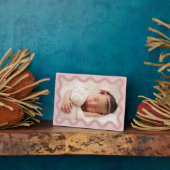 Adorable Pink Squiggly Foto Plaque Fotoplatte (Seite)