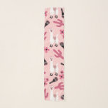 Adorable Pink White Llama Maraca Cactus Floral Schal<br><div class="desc">Dieses niedliche und lustige Muster ist perfekt für die trendige Frau oder das trendige Mädchen. Auf einem einfachen, rosafarbenen Hintergrund mit handgezeichnet Illustrationen von Bubenlegum-Rosa-, Weiß- und Schwarzlamas, gemusterten Marakas, Kakteen und Blume. Es ist bezaubernd, lustig, spielerisch, einzigartig und cool! ***WICHTIGE HINWEIS FÜR DESIGN: Für individuelle Designanfragen, wie z.B. passende...</div>