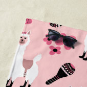 Adorable Pink White Llama Maraca Cactus Floral Strandtuch (Beispiel)