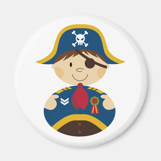 Adorable Pirate Captain Magnet (Vorne)