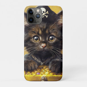 Adorable Pirate Kitten mit Goldener Schatz Case-Mate iPhone Hülle
