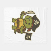Adorable Pirate Turtle Classic T-Shirt Fleecedecke (Vorderseite (Horizontal))