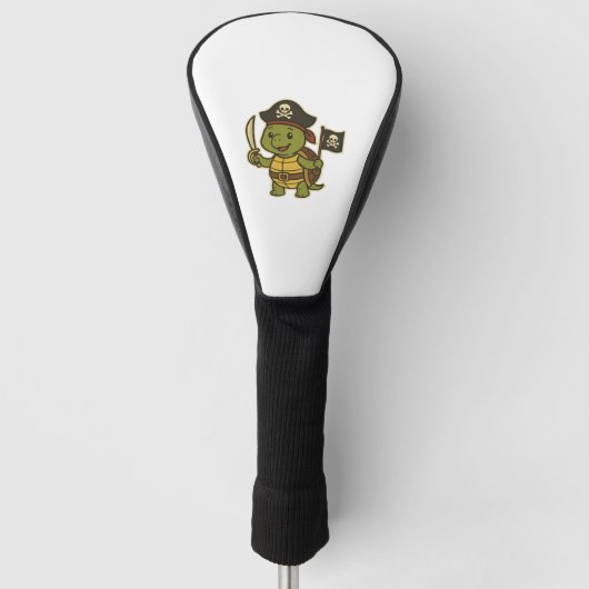 Adorable Pirate Turtle Classic T-Shirt Golf Headcover (Vorderseite)