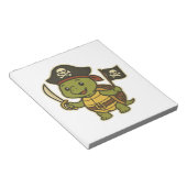 Adorable Pirate Turtle Classic T-Shirt Notizblock (angewinkelt)