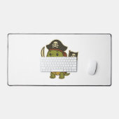 Adorable Pirate Turtle Classic T-Shirt Schreibtischunterlage (Tastatur & Maus)