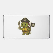 Adorable Pirate Turtle Classic T-Shirt Schreibtischunterlage (Vorderseite)