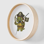 Adorable Pirate Turtle Classic T-Shirt Uhr (Winkel)