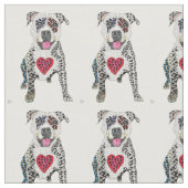 Adorable Pit Bull Fabric Stoff (Nahaufnahme)