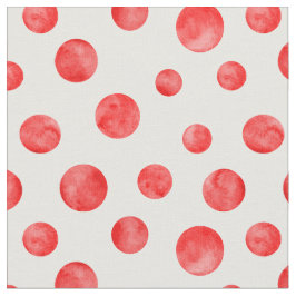 Adorable polka dot pattern l Red and white Stoff