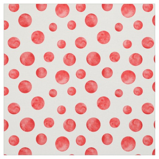 Adorable polka dot pattern l Red and white Stoff (Muster)