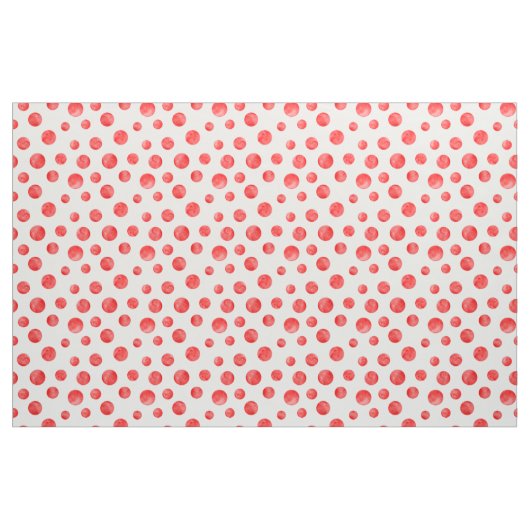 Adorable polka dot pattern l Red and white Stoff (Fat Quarter (45,7 x 55,9 cm))