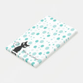 Adorable Polka Dots Muster Post-it Klebezettel (angewinkelt)