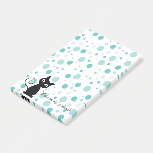 Adorable Polka Dots Muster Post-it Klebezettel (angewinkelt)