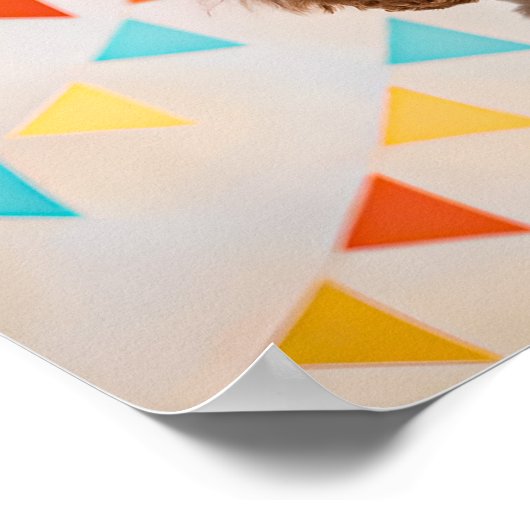 Adorable Poodle Party Poster (Ecke)