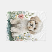 Adorable Poodle Puppy Dog Fleecedecke (Vorderseite (Horizontal))
