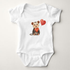 Adorable Possum Baby Bodysuit Baby Strampler