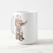 ADORABLE POUTLICH KLEINE KÄMPFE KAFFEETASSE (Vorderseite Links)