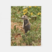 Adorable Prairie Dog Fleecedecke (Vorderseite)
