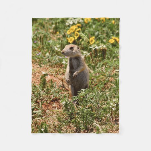Adorable Prairie Dog Fleecedecke (Vorderseite)