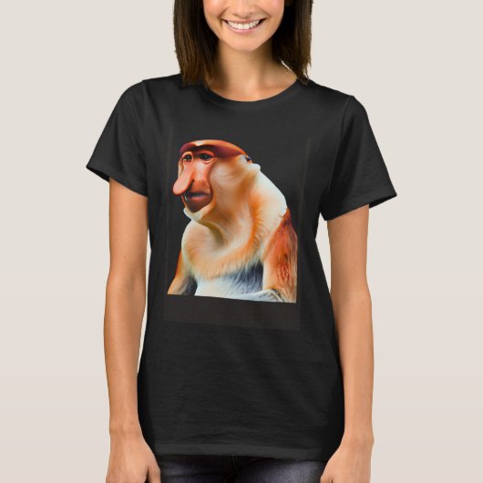 Adorable Proboscis Monkey T-Shirt (Vorderseite)