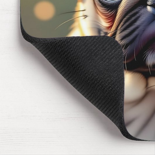Adorable Pug Close up | Cute Dog Mousepad (Ecke)