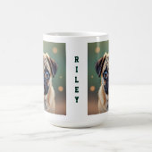 Adorable Pug Close up | Cute Dog Personalized Kaffeetasse (Mittel)