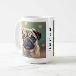 Adorable Pug Close up | Cute Dog Personalized Kaffeetasse