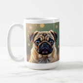 Adorable Pug Close up | Cute Dog Personalized Kaffeetasse (Links)