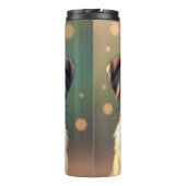 Adorable Pug Close up | Cute Dog Personalized Thermosbecher (Rückseite)