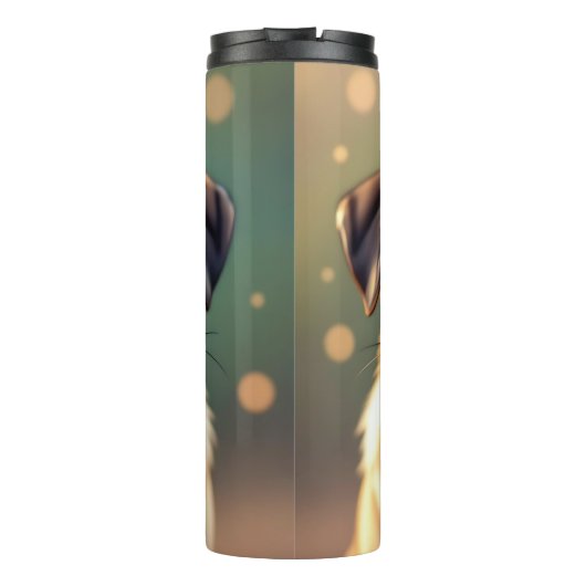 Adorable Pug Close up | Cute Dog Personalized Thermosbecher (Rückseite)