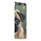 Adorable Pug Close up | Cute Dog Personalized Thermosbecher (Nach rechts gedreht)