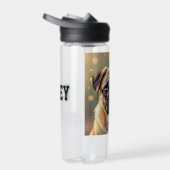 Adorable Pug Close up | Cute Dog Personalized Trinkflasche (Rechts)