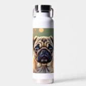 Adorable Pug Close up | Cute Dog Personalized Trinkflasche (Vorne)