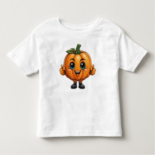 Adorable Pumpkin mit Gesicht Kleinkind T-shirt