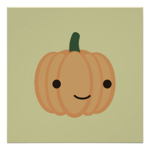 Adorable Pumpkin Poster