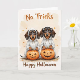 Adorable Pumpkin Pupppies Halloween Pet Liebhaber Karte