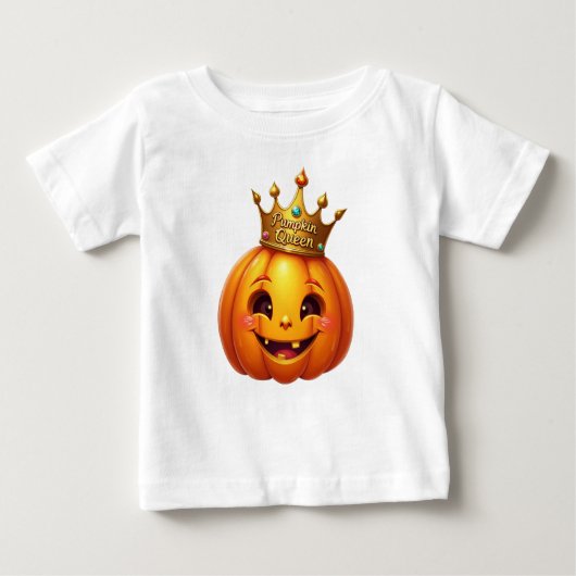 Adorable Pumpkin Queen Baby Fall Baby T-shirt (Vorderseite)