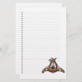 Adorable Puppy Dog Lined Stationery Briefpapier (Vorne/Hinten)