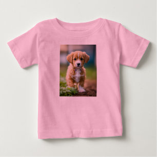 "Adorable Puppy Full of Joy" Baby T-shirt