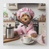 Adorable Puppy Funny Docking Uhr (Vorderseite)