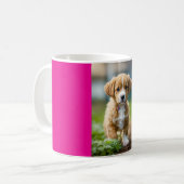 "Adorable Puppy in a Cup Delight" Kaffeetasse (Vorderseite Links)