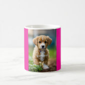 "Adorable Puppy in a Cup Delight" Kaffeetasse (Mittel)