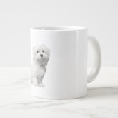 Adorable Puppy Maltese Lili Jumbo-Tasse (Vorderseite Rechts)