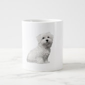 Adorable Puppy Maltese Lili Jumbo-Tasse (Vorderseite)