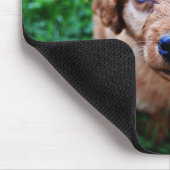 Adorable Puppy Photo Mousepad (Ecke)