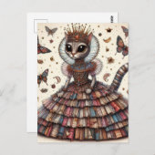 Adorable Queen Cat Postkarte (Vorne/Hinten)