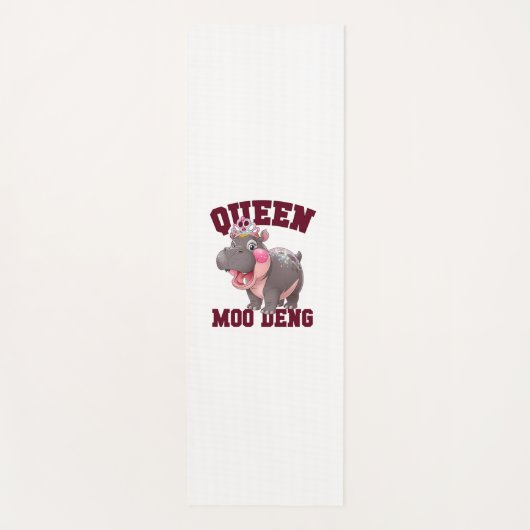 Adorable QUEEN MOO DENG Mama Baby Hippo Princess C Yogamatte (Vorderseite)